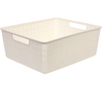 Корзина-органайзер для хранения Селфи СТЭНТ, цвет белый, 35*29.2*13.2см 584-0457