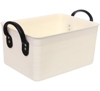 Корзина-органайзер для хранения Селфи СТЭНТ, цвет белый, 35.5*23.5*20.5см 584-0463