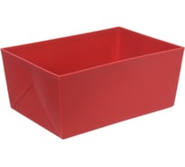 Корзина для хранения Селфи с эластичными стенками ФОРЛИ, цвет бордовый, 26,5*18,3*11см (лейбл ) 836-818