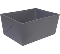 Корзина для хранения Селфи с эластичными стенками ФОРЛИ, цвет серый, 34,5*25,5*16см (лейбл ) 836-817