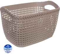 Корзина для хранения Селфи МАУРИКА, цвет серый, 43*25*25,5см (лейбл ) 836-803