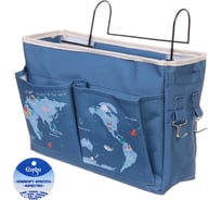 Корзинка для хранения Селфи подвесная Карта мира, 30*13*20см (лейбл ) 356-043