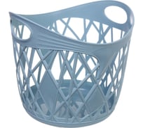 Корзинка для хранения Селфи БРИЗБО, цвет пудрово - голубой, 25.5*25*23.5см 836-699