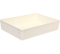 Корзина-органайзер для хранения Селфи СТЭНТ, цвет белый, 32*23*6.8см 584-0459