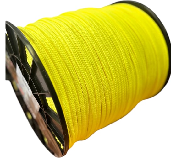 Веревка плетеная Шнурком НЕОН 6мм 300м (отрез) 6В805пп999К300м