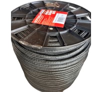 Шнур плетеный Шнурком с сердечником ПП 12мм высокопрочный 60 м(отрез) черн 12В810пп310К60м