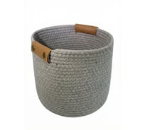 Корзина для хранения Zenfort Ангара, 24х24х25см, текстиль, серый 180083