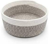 Корзина для хранения Zenfort Алматы, 30х30х12см, текстиль, светло-коричневый 180091