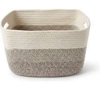 Корзина для хранения Zenfort Алматы, 28х37х25см, текстиль, светло-коричневый 180092