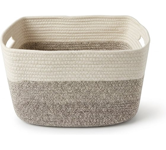 Корзина для хранения Zenfort Алматы, 28х37х25см, текстиль, светло-коричневый 180092