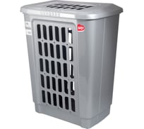 Корзина для белья BORA 41 л темно-серая пластик 1/14 ПЛ-BO142g