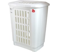 Корзина для белья BORA 41 л белая пластик 1/14 ПЛ-BO142w