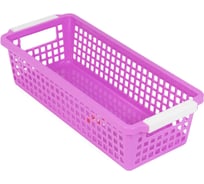 Пластиковая корзинка BORA розовая 1/60 ПЛ-BO786r