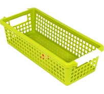 Пластиковая корзинка BORA салатовая 1/60 ПЛ-BO786s
