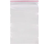 Пакеты BRAUBERG с замком гриппер, комплект 100 шт, 40х60 мм, ПВД, толщина 35 микр 606206