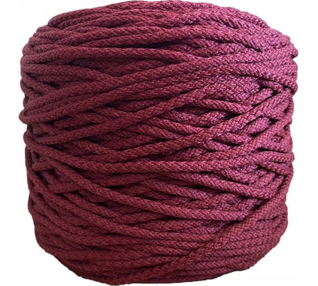 Полиэфирный шнур ЭБИС 5 мм 200 м темно-вишневый № 160 75383