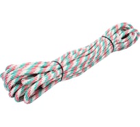 Плетёная верёвка ЭБИС полипропиленовая 10 мм 20 м цветная моток 72948