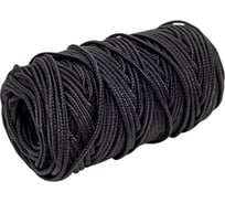Полиамидный плетеный шнур truEnergy плетеный 2,7мм, черный 50 м 12212