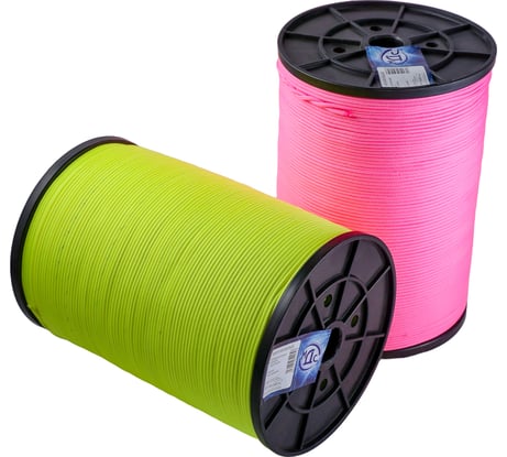 Полипропиленовый плетеный шнур ТОРГОВО-ПРОИЗВОДСТВЕННАЯ КОМПАНИЯ МДС 3 мм 16 прядный с сердечником неоновый 600 м 7930050321646