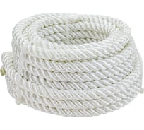 Полиамидный крученый канат truEnergy 12 мм шайба 10 м, белый 12188