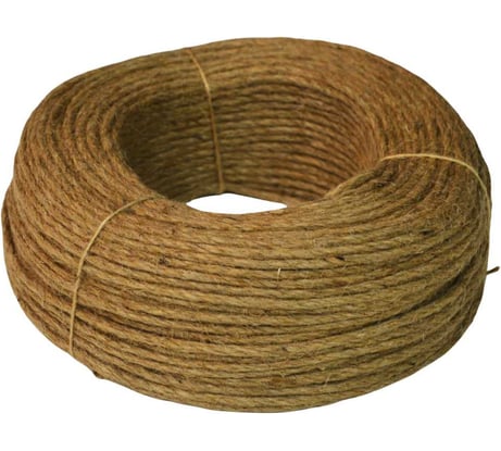 Джутовый крученый шпагат truEnergy 3 мм бобина 100 м 12371
