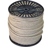 Полированная крученая льняная веревка truEnergy 8 мм катушка 200 м 12504