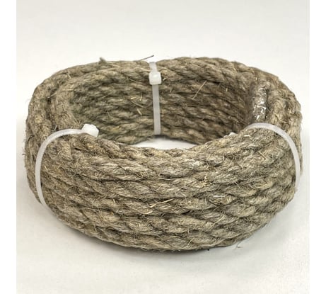 Крученая льняная веревка truEnergy 8 мм шайба 5 м 12541