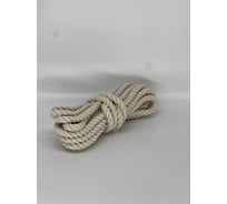 Декоративная хлопковая веревка truEnergy 10 мм шайба 5 м, крученая 12412