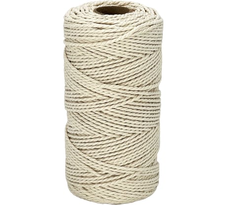 Хлопковая нить truEnergy крученая двухпрядная 2 мм 100 м 12651