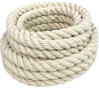 Декоративная хлопковая веревка truEnergy крученая, 16 мм шайба 5 м 12433