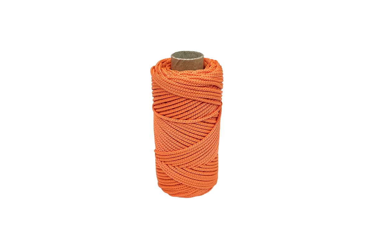 Полипропиленовый шнур truEnergy плетеный, оранжевый 50 м 12331 .