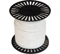 Полипропиленовая крученая веревка truEnergy 8 мм белая катушка 150 м 12243