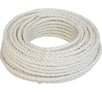 Полипропиленовая крученая веревка truEnergy 8 мм белая шайба 10 м 12244