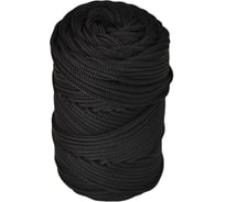 Полиэфирный плетеный шнур truEnergy для рукоделия, 3 мм черный 50 м 12813