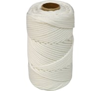 Полиэфирный плетеный шнур truEnergy для рукоделия, 2.7 мм белый 50 м 12800