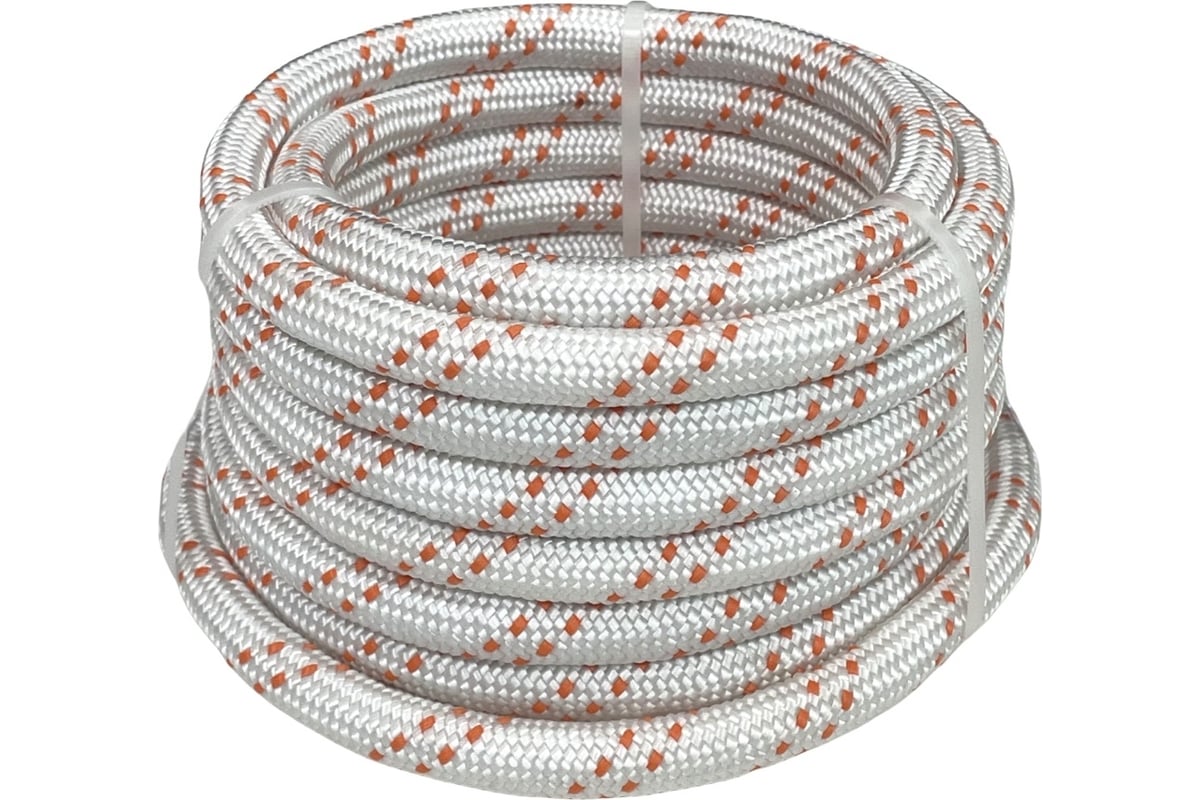 Полипропиленовый плетеный шнур truEnergy 12 мм с сердечником шайба 5 м ...