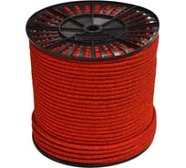Текстильный плетеный шнур truEnergy синтетический, 8 мм красный катушка 200 м 12970