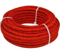 Текстильный плетеный шнур truEnergy синтетический, 8 мм красный шайба 10 м 12971
