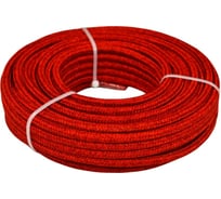Текстильный плетеный шнур truEnergy синтетический 8 мм красный шайба 20 м 12972