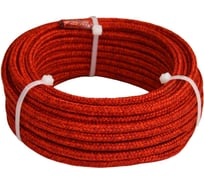 Текстильный плетеный шнур truEnergy синтетический, 6 мм красный шайба 5 м 12978