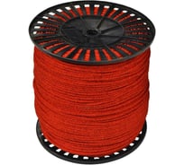 Шнур текстильный декоративный truEnergy 5 мм красный катушка 500м 12928