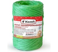 Полипропиленовый шпагат Komfi 100 м, 1000 текс, зеленый 117926 20966409