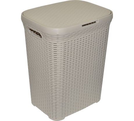 Корзина для белья Violet Ротанг 60 л латте 186020