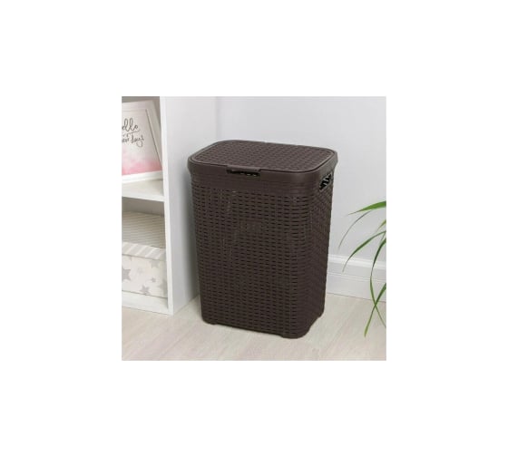 Корзина для белья Violet Ротанг 60 л коричневый 186001