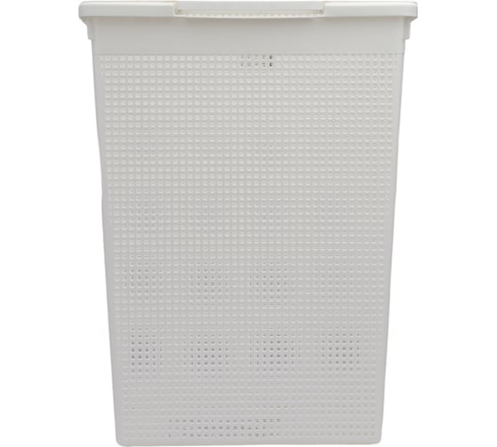 Корзина для белья Violet Лофт 50 л белый 5650006