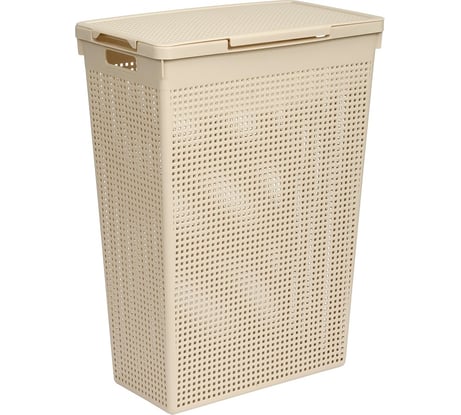 Корзина для белья Violet Лофт 50 л латте 5650020
