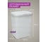 Корзина для белья Violet Ротанг 40 л белый 184006 3