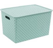 Корзинка Violet Береста с крышкой 14 л шалфей 523131