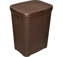 Корзина для белья Violet Ротанг 40 л коричневый 184001