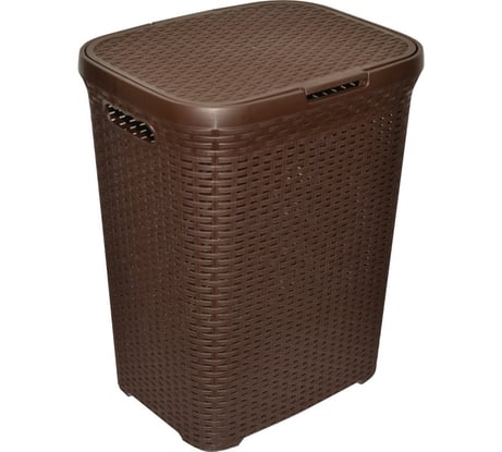 Корзина для белья Violet Ротанг 40 л коричневый 184001